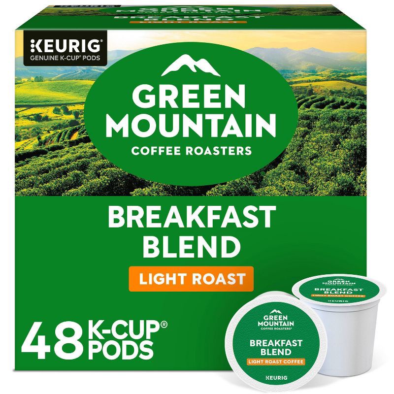 slide 1 of 19, Green Mountain Coffee Breakfast Blend Keurig K-Cup Coffee Pods - Light Roast - 48ct, 48 ct