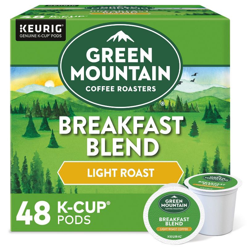 slide 1 of 13, Green Mountain Coffee Breakfast Blend Keurig K-Cup Coffee Pods - Light Roast - 48ct, 48 ct