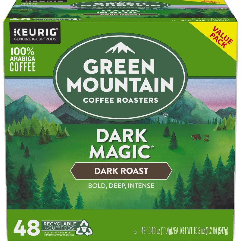 slide 2 of 8, Green Mountain Coffee Dark Magic Keurig K-Cup Coffee Pods - Dark Roast - 48ct, 48 ct