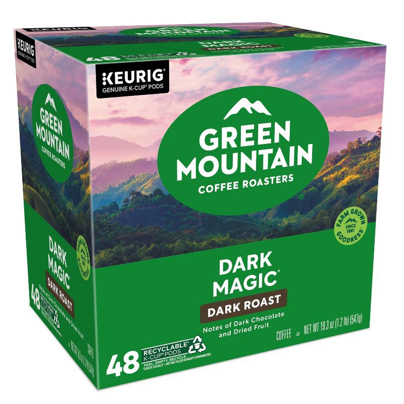 slide 17 of 19, Green Mountain Coffee Dark Magic Keurig K-Cup Coffee Pods - Dark Roast - 48ct, 48 ct
