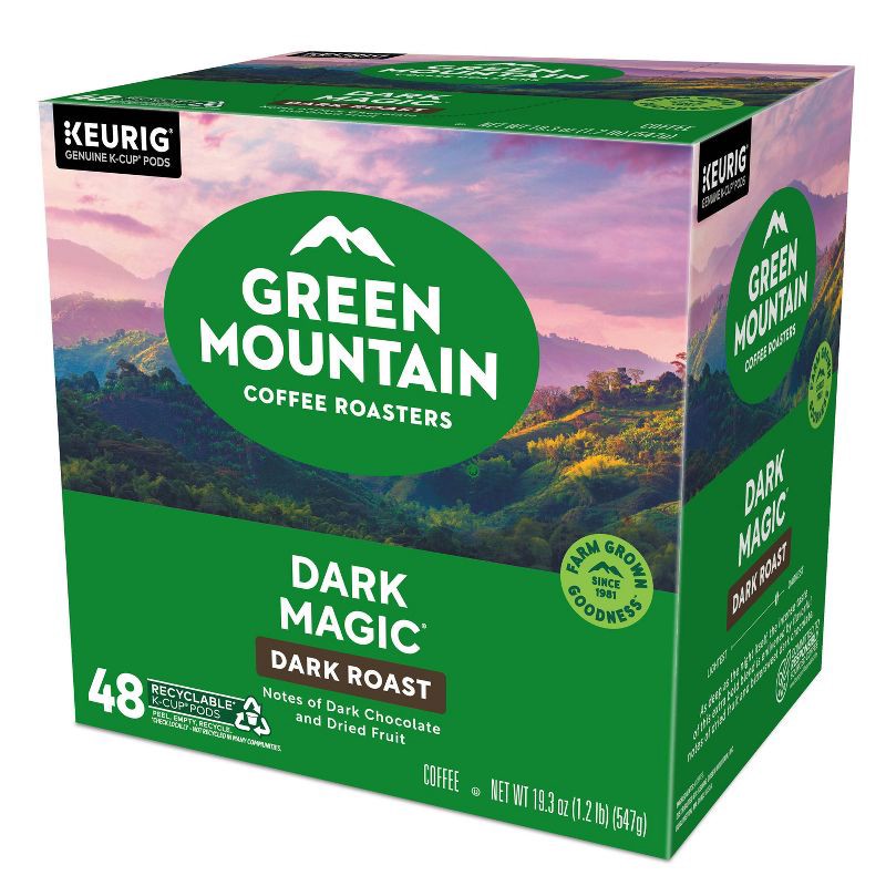 slide 18 of 19, Green Mountain Coffee Dark Magic Keurig K-Cup Coffee Pods - Dark Roast - 48ct, 48 ct