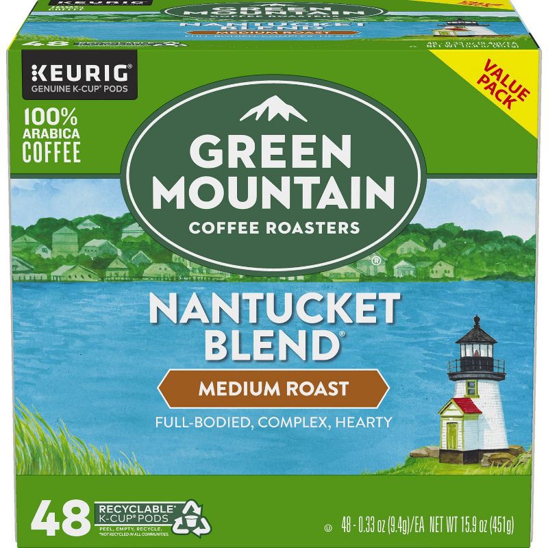 slide 8 of 9, Green Mountain Coffee Nantucket Blend Keurig K-Cup Coffee Pods - Medium Roast - 48ct, 48 ct