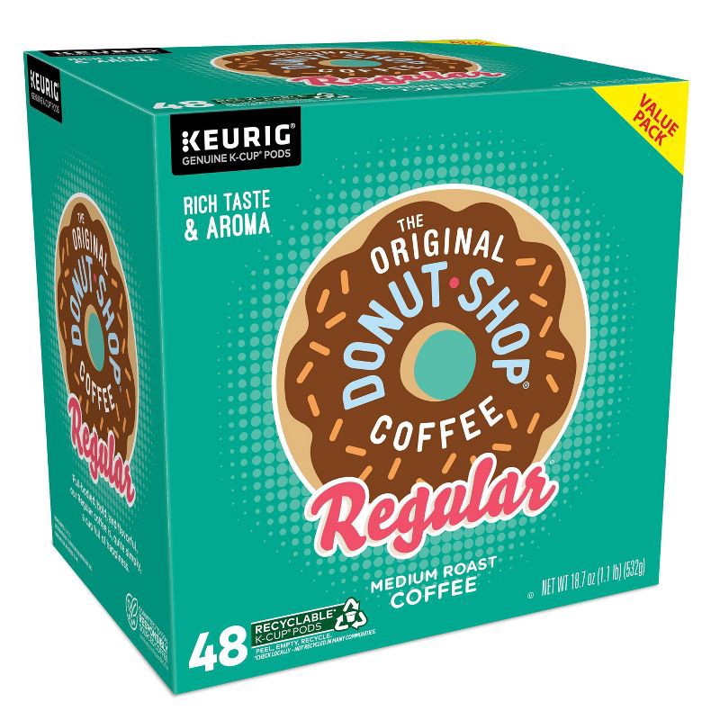 slide 14 of 16, Keurig The Original Donut Shop Regular K-Cup Coffee Pods - Medium Roast - 48ct, 48 ct