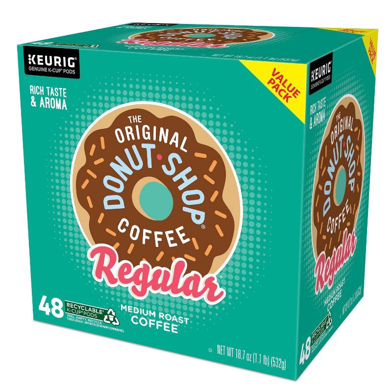 slide 15 of 16, Keurig The Original Donut Shop Regular K-Cup Coffee Pods - Medium Roast - 48ct, 48 ct
