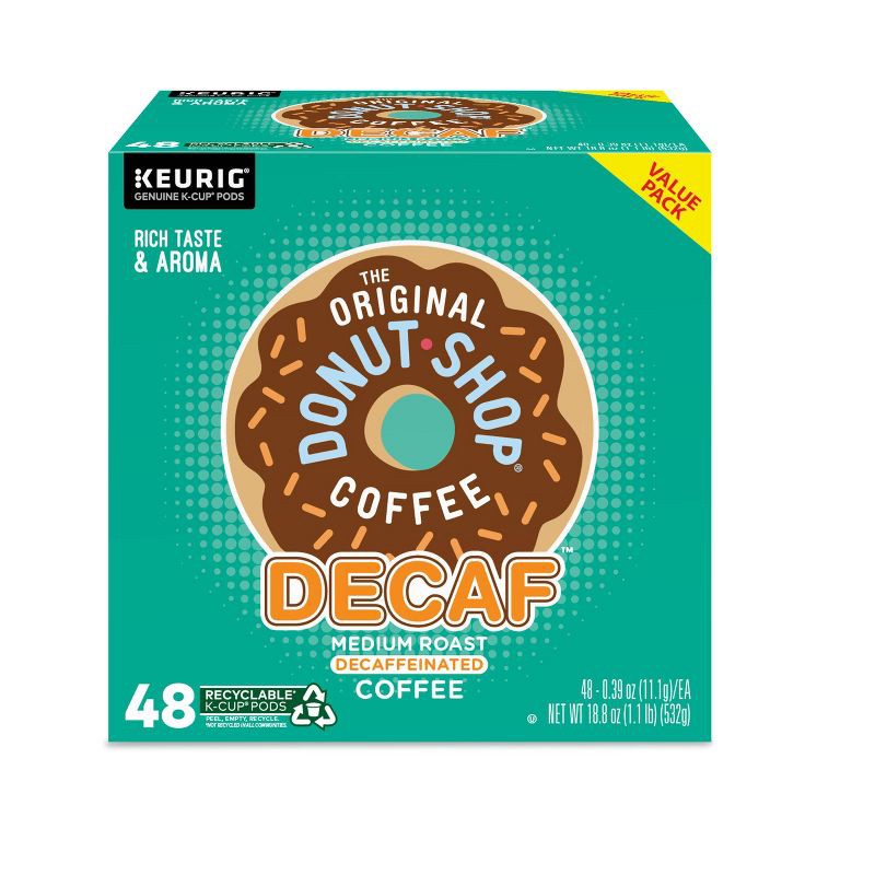 slide 3 of 8, The Original Donut Shop Decaf Medium Roast Keurig K-Cup Coffee Pods - 48ct, 48 ct