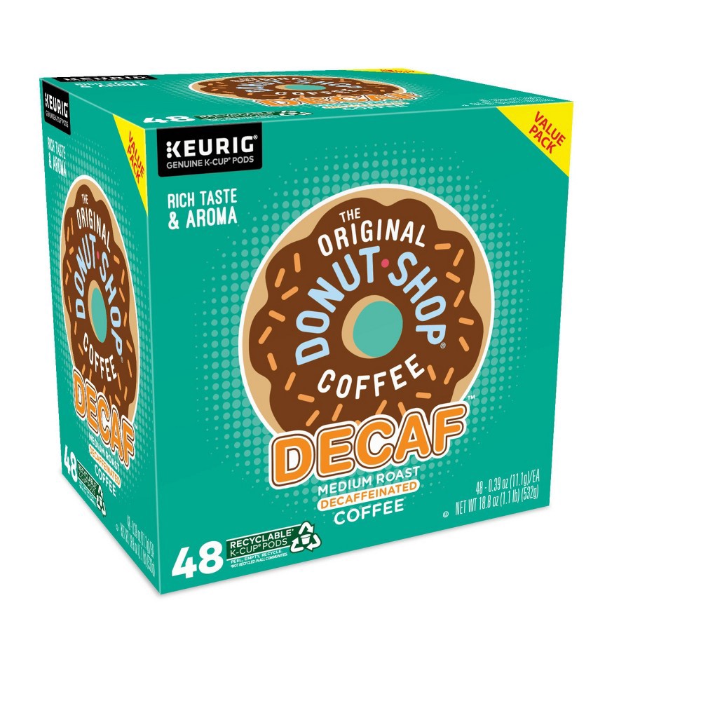 The Original Donut Shop Decaf Medium Roast Keurig K-Cup Coffee Pods 48 ...