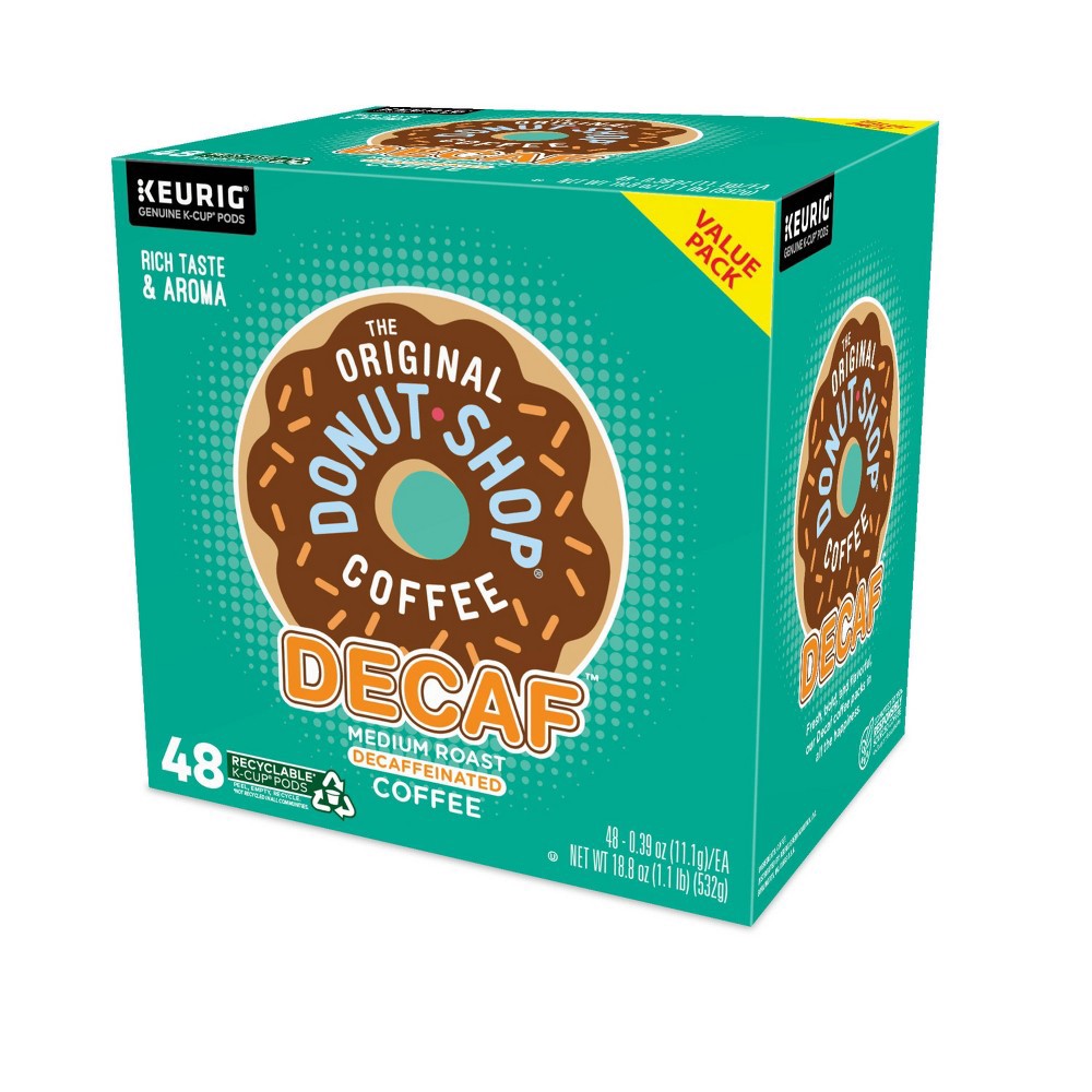 The Original Donut Shop Decaf Medium Roast Keurig K-cup Coffee Pods 48 