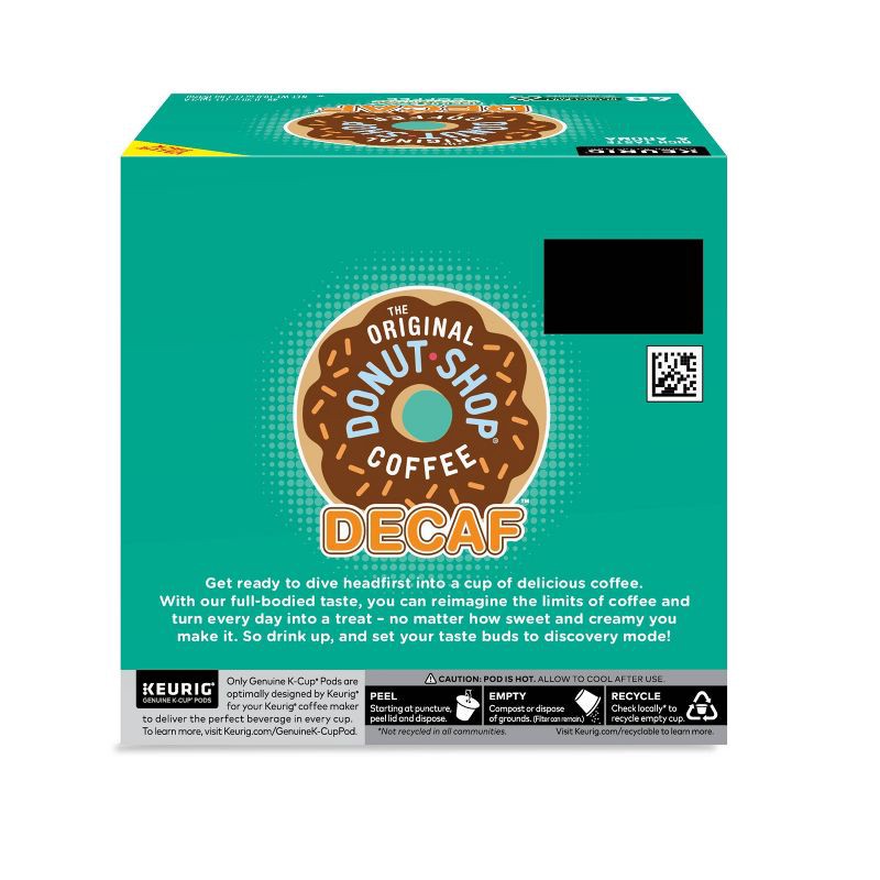 slide 8 of 8, The Original Donut Shop Decaf Medium Roast Keurig K-Cup Coffee Pods - 48ct, 48 ct