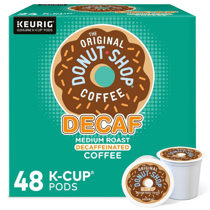 slide 1 of 8, The Original Donut Shop Decaf Medium Roast Keurig K-Cup Coffee Pods - 48ct, 48 ct