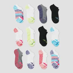 Hanes Girls' 12pk Ankle Socks - Colors May Vary : Target