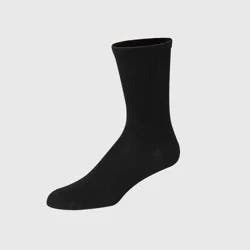 Hanes Men's 20pk Lightweight Comfort Super Value Crew Socks - Black 6-12: Moisture Wicking, Banded Cuff