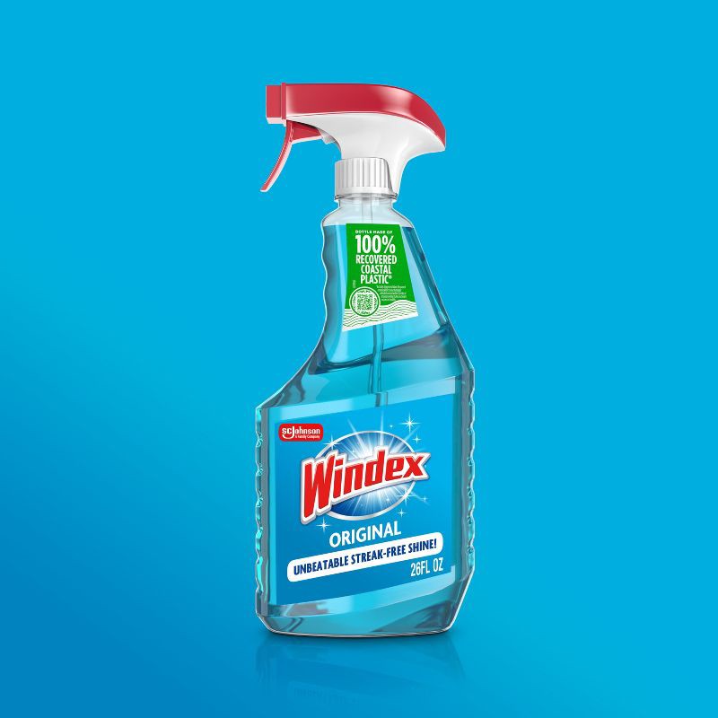 slide 2 of 8, Windex Original Blue Glass Cleaner Spray - 26 fl oz, 26 fl oz
