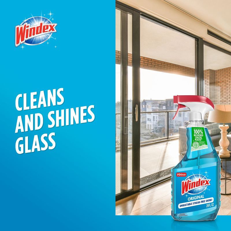 slide 6 of 12, Windex Original Blue Glass Cleaner Spray - 26 fl oz, 26 fl oz