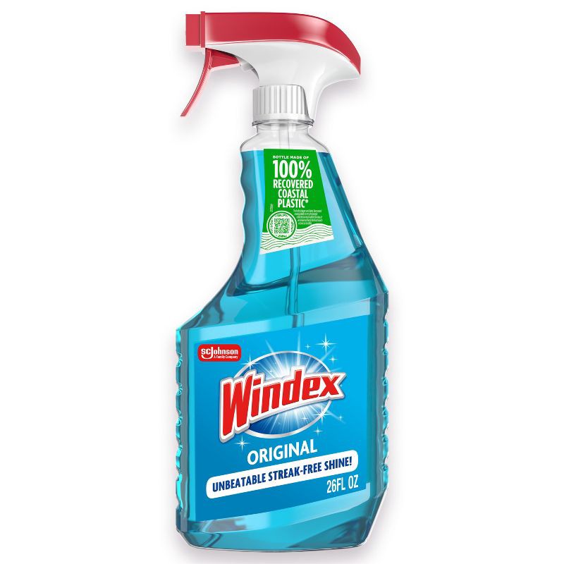 slide 1 of 8, Windex Original Blue Glass Cleaner Spray - 26 fl oz, 26 fl oz