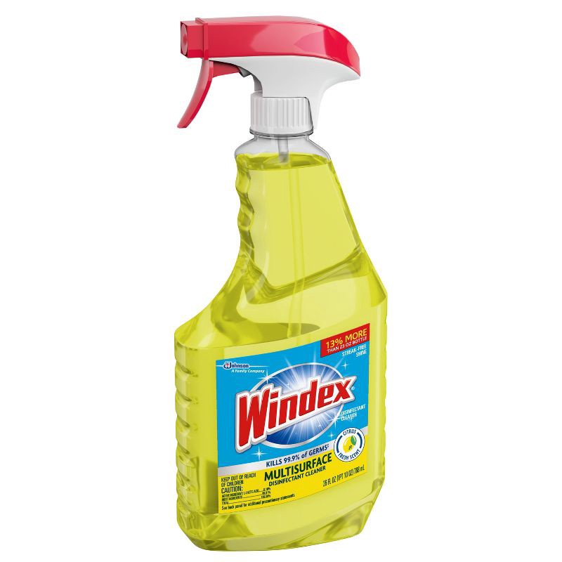 slide 12 of 12, Windex Citrus Fresh Disinfectant Cleaner Multi-Surface Spray - 26 fl oz, 26 fl oz