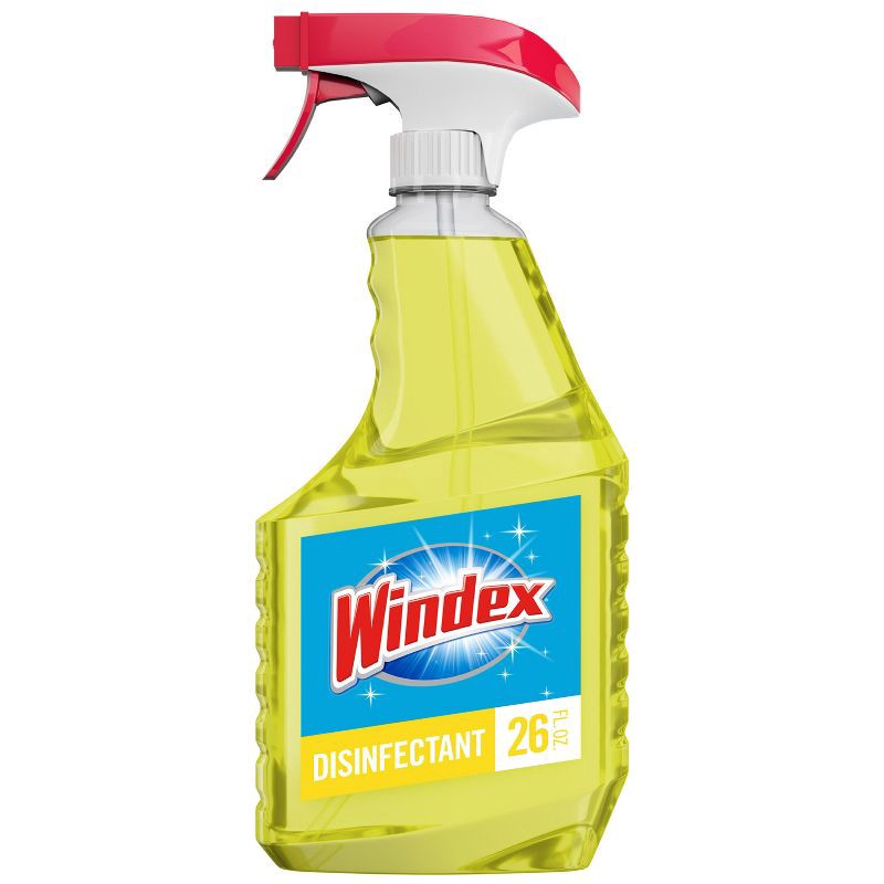 slide 1 of 12, Windex Multi Surface Cleaner Disinfectant Spray - Citrus Fresh - 26 fl oz: Liquid, Spray Bottle, Multipurpose, Non-Porous Surfaces, 26 fl oz