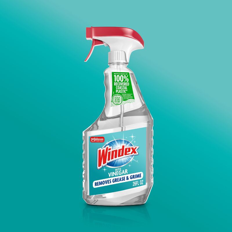 slide 2 of 11, Windex Glass Cleaner Trigger Bottle Vinegar - 26 fl oz, 26 fl oz