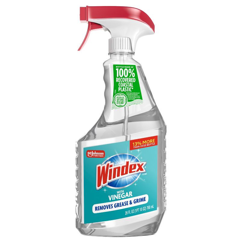 slide 4 of 13, Windex Vinegar Glass Cleaner Spray - 26 fl oz, 26 fl oz