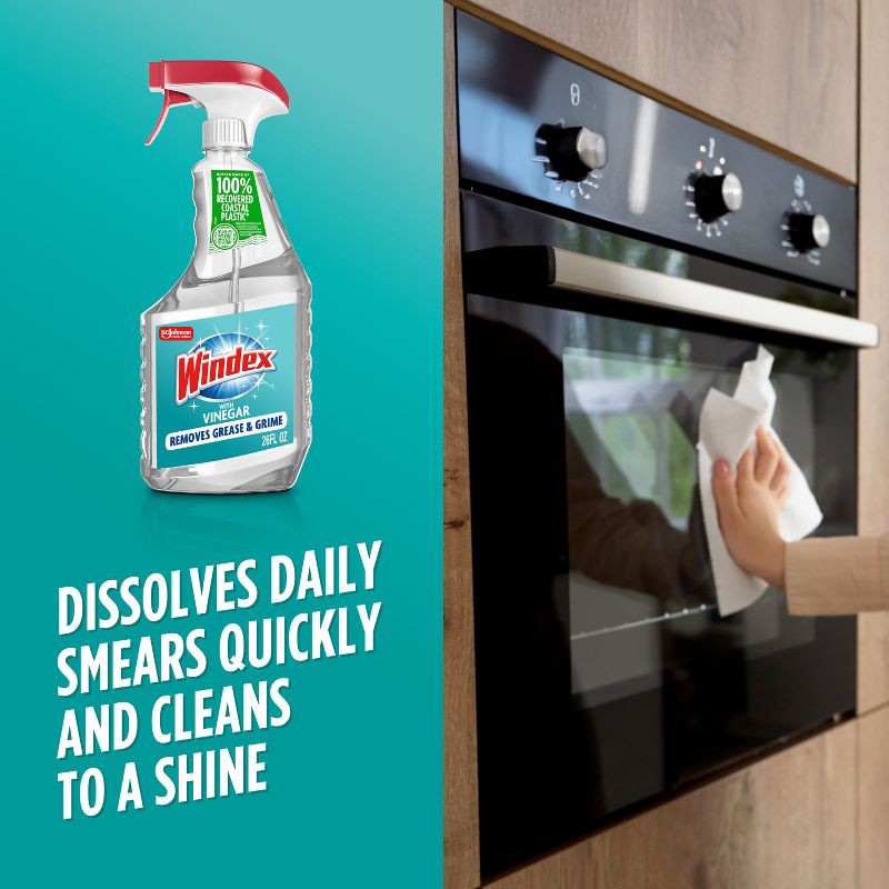 slide 5 of 11, Windex Glass Cleaner Trigger Bottle Vinegar - 26 fl oz, 26 fl oz