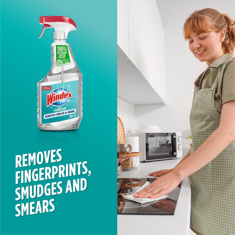 slide 7 of 12, Windex Vinegar Glass Cleaner Spray - 26 fl oz, 26 fl oz