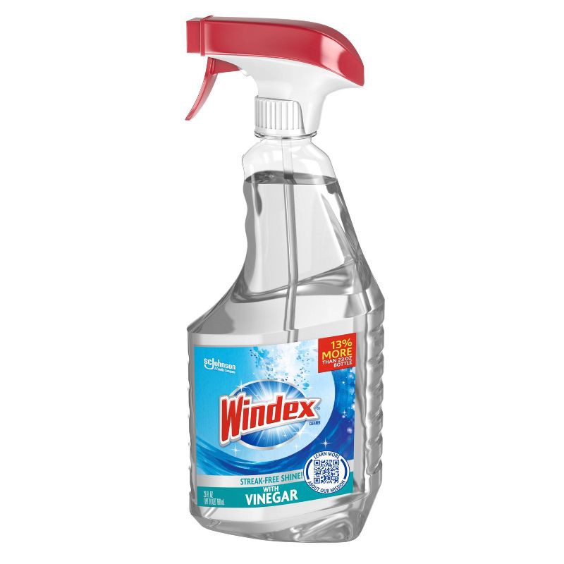 slide 11 of 12, Windex Glass Cleaner Trigger Bottle Vinegar - 26 fl oz, 26 fl oz