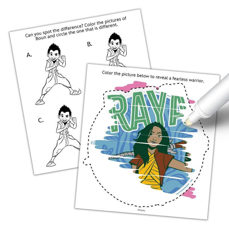 slide 3 of 3, Disney Raya and The Last Dragon Imagine Ink Book, 1 ct