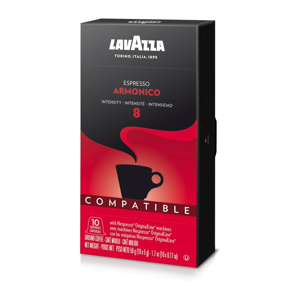 slide 6 of 7, Lavazza Armonico Dark Roast Nespresso Compatible Capsules - 10ct, 10 ct