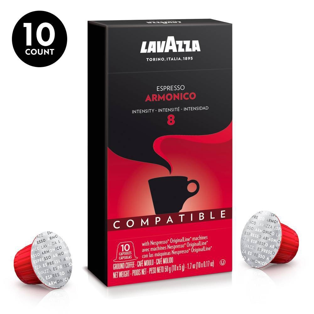 slide 1 of 7, Lavazza Armonico Dark Roast Nespresso Compatible Capsules - 10ct, 10 ct