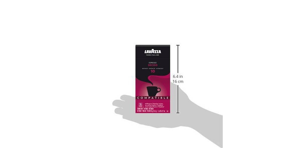 slide 3 of 6, Lavazza Deciso Dark Roast Nespresso Compatible Capsules - 10ct, 10 ct