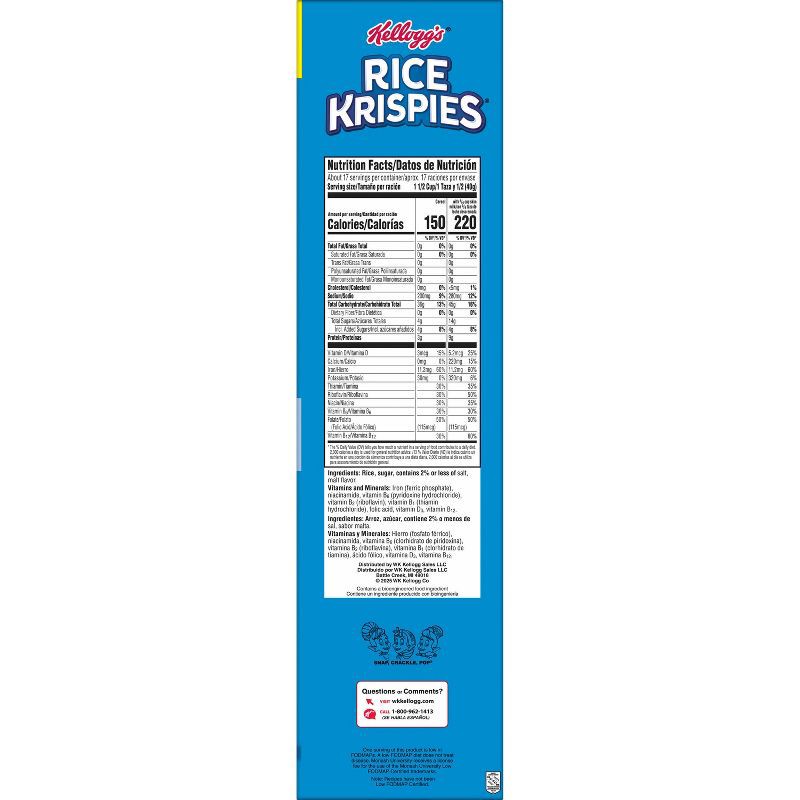 slide 10 of 12, Kellogg's Rice Krispies Breakfast Cereal - 24oz, 24 oz