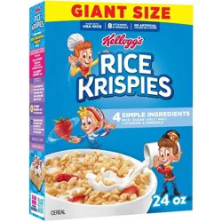 Kellogg's Rice Krispies Breakfast Cereal - 24oz: Fat Free, No High Fructose Corn Syrup