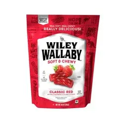 Wiley Wallaby Red Licorice Candy - 10oz