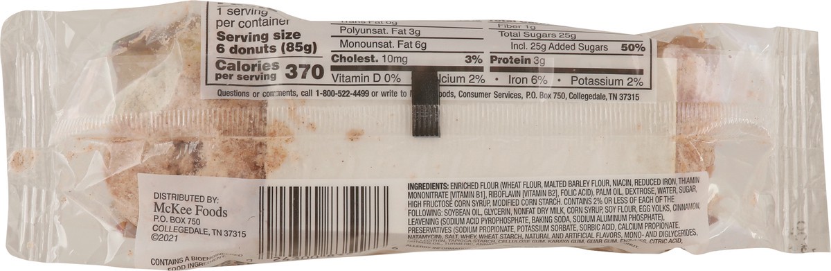 slide 9 of 13, Little Debbie Cinnamon Sugar Mini Donuts 3 oz, 3 oz