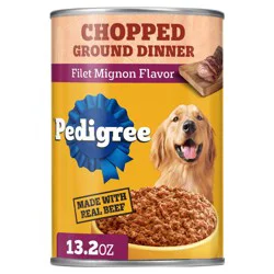 Pedigree Chopped Ground Dinner Wet Dog Food with Beef Filet Mignon Flavor - 13.2oz