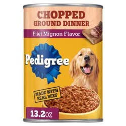 Pedigree Chopped Ground Dinner Wet Dog Food with Beef Filet Mignon Flavor - 13.2oz