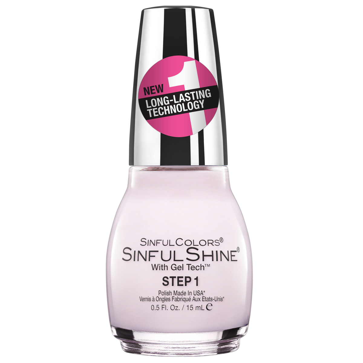 slide 1 of 5, Sinful Colors Sinful Shine Gel Tech Nail Polish, Tutu Thrill, 1 ct