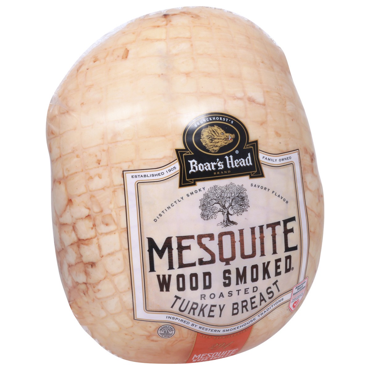 slide 4 of 4, Boar's Head Mesquite Roasted Wood Smoked Turkey Breast 1 ea, per lb