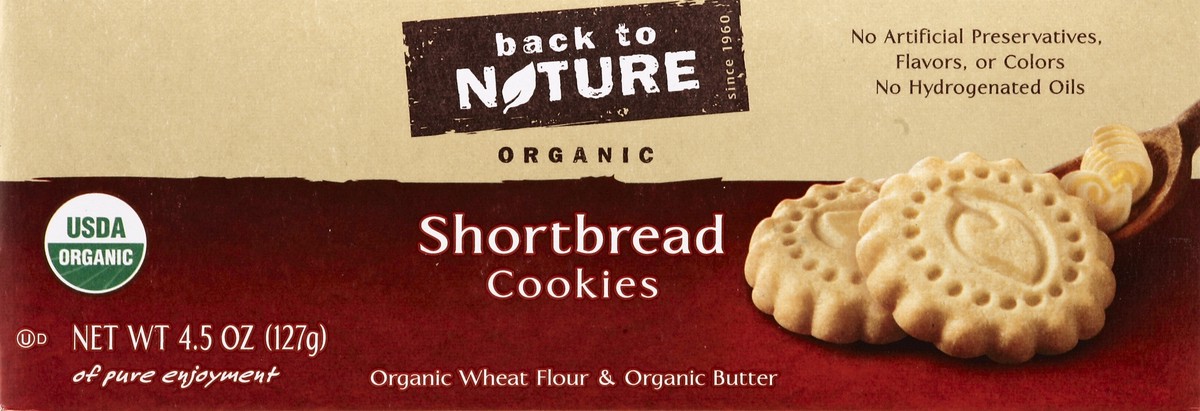 slide 4 of 4, Back to Nature Organic Shortbread Cookies, 4.5 oz