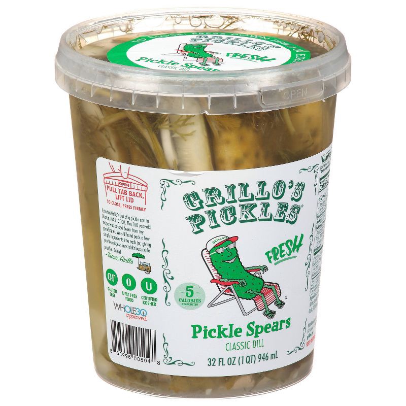 slide 3 of 5, Grillo's Pickles Italian Dill Spears - 32oz, 32 oz