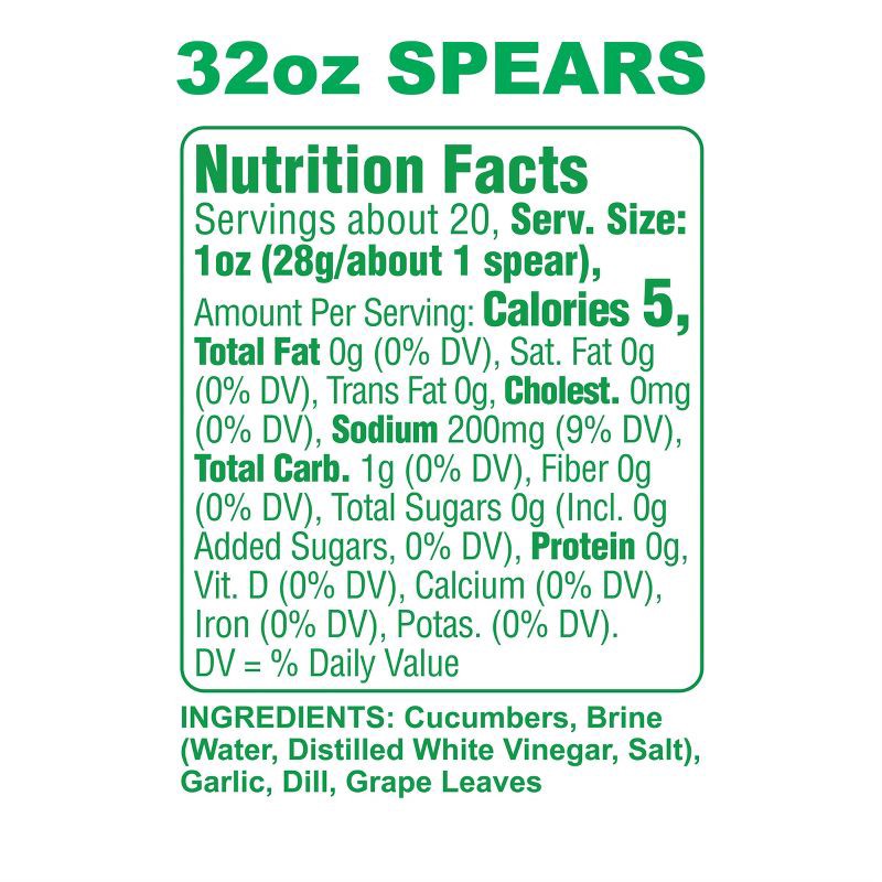 slide 6 of 11, Grillo's Pickles Classic Dill Pickle Spears - 32 fl oz, 32 fl oz