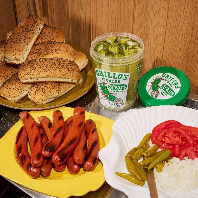 slide 7 of 11, Grillo's Pickles Classic Dill Pickle Spears - 32 fl oz, 32 fl oz