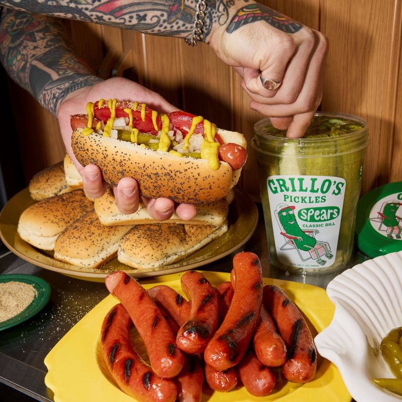 slide 8 of 11, Grillo's Pickles Classic Dill Pickle Spears - 32 fl oz, 32 fl oz