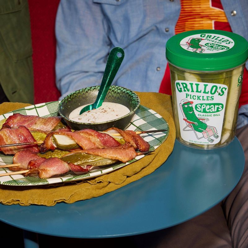 slide 9 of 11, Grillo's Pickles Classic Dill Pickle Spears - 32 fl oz, 32 fl oz