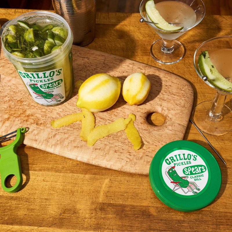 slide 11 of 11, Grillo's Pickles Classic Dill Pickle Spears - 32 fl oz, 32 fl oz