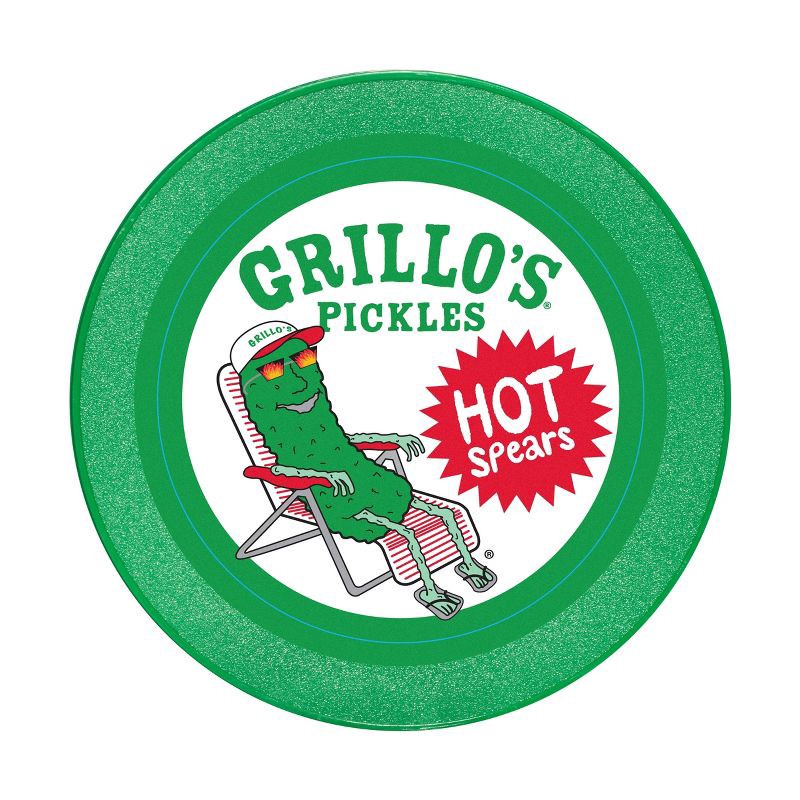slide 2 of 8, Grillo's Pickles Hot Dill Pickle Spears - 32 fl oz, 32 fl oz