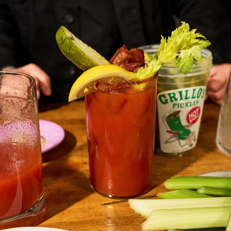 slide 7 of 8, Grillo's Pickles Hot Dill Pickle Spears - 32 fl oz, 32 fl oz