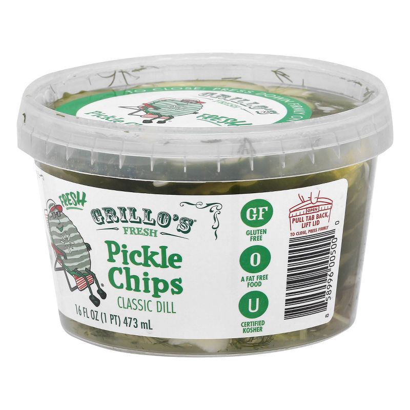 slide 4 of 7, Grillo's Pickles Italian Dill Chips - 16oz, 16 oz