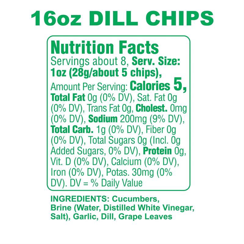 slide 6 of 9, Grillo's Pickles Classic Dill Pickle Chips - 16 fl oz, 16 fl oz
