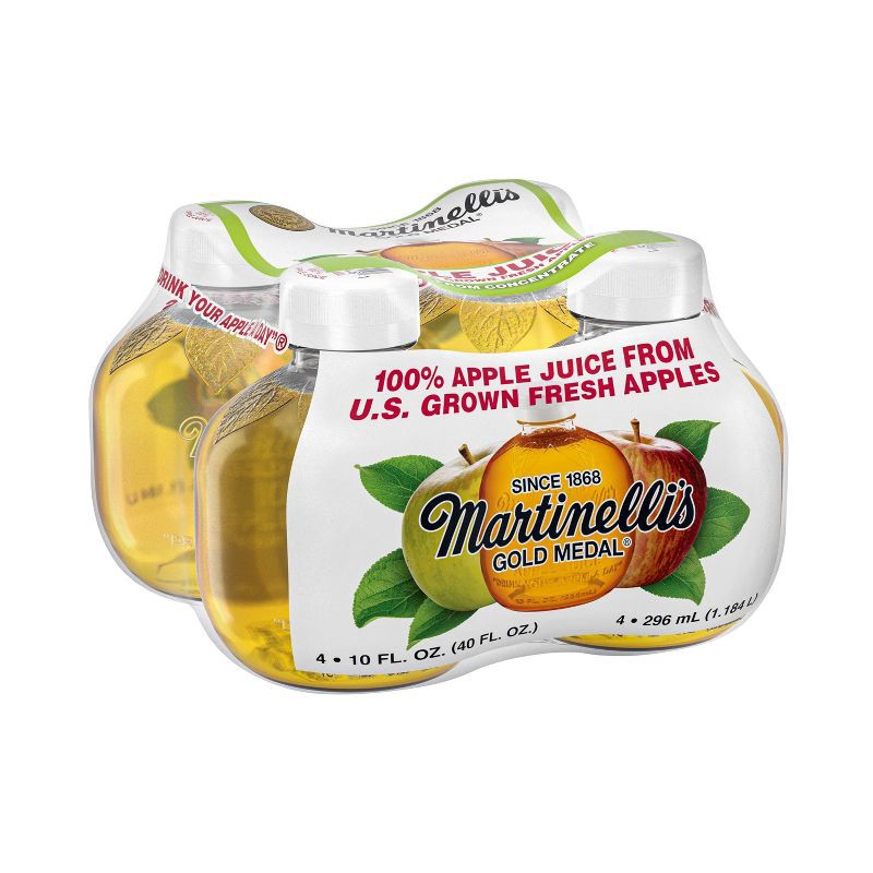 slide 4 of 4, Martinelli's Apple Juice - 4pk/10 fl oz Bottles, 4 ct, 10 fl oz