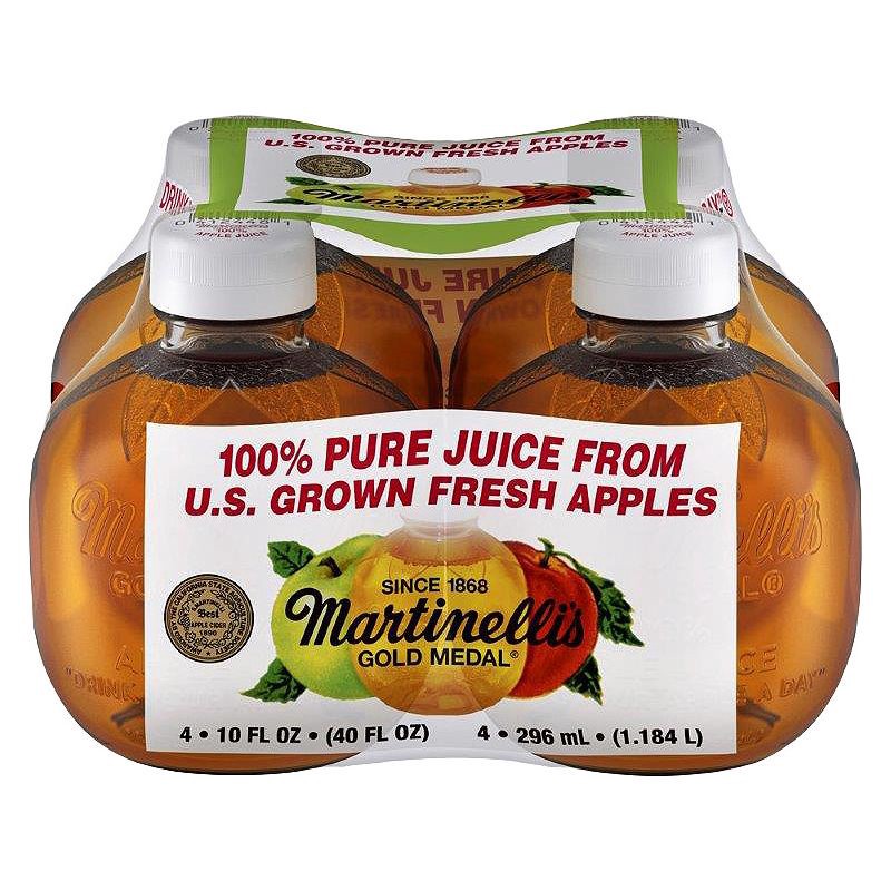 slide 1 of 4, Martinelli's Apple Juice - 4pk/10 fl oz Bottles, 4 ct, 10 fl oz